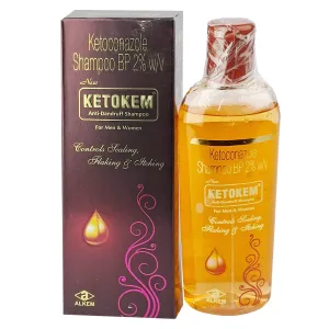 KETOKEM Ketoconazole 2% Anti-Dandruff Shampoo – For Men & Women (110ml)